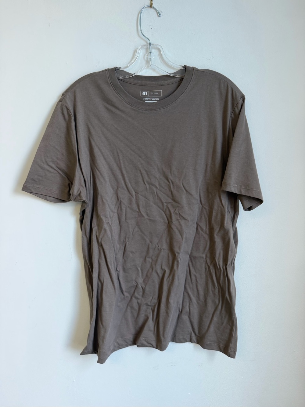 Simons Men's Short-Sleeve Crewneck Tee - Taupe